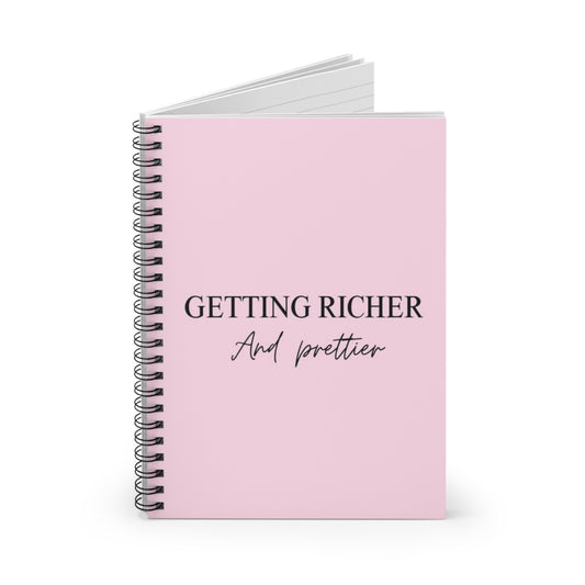 Getting Richer & Prettier Spiral Notebook + Journal
