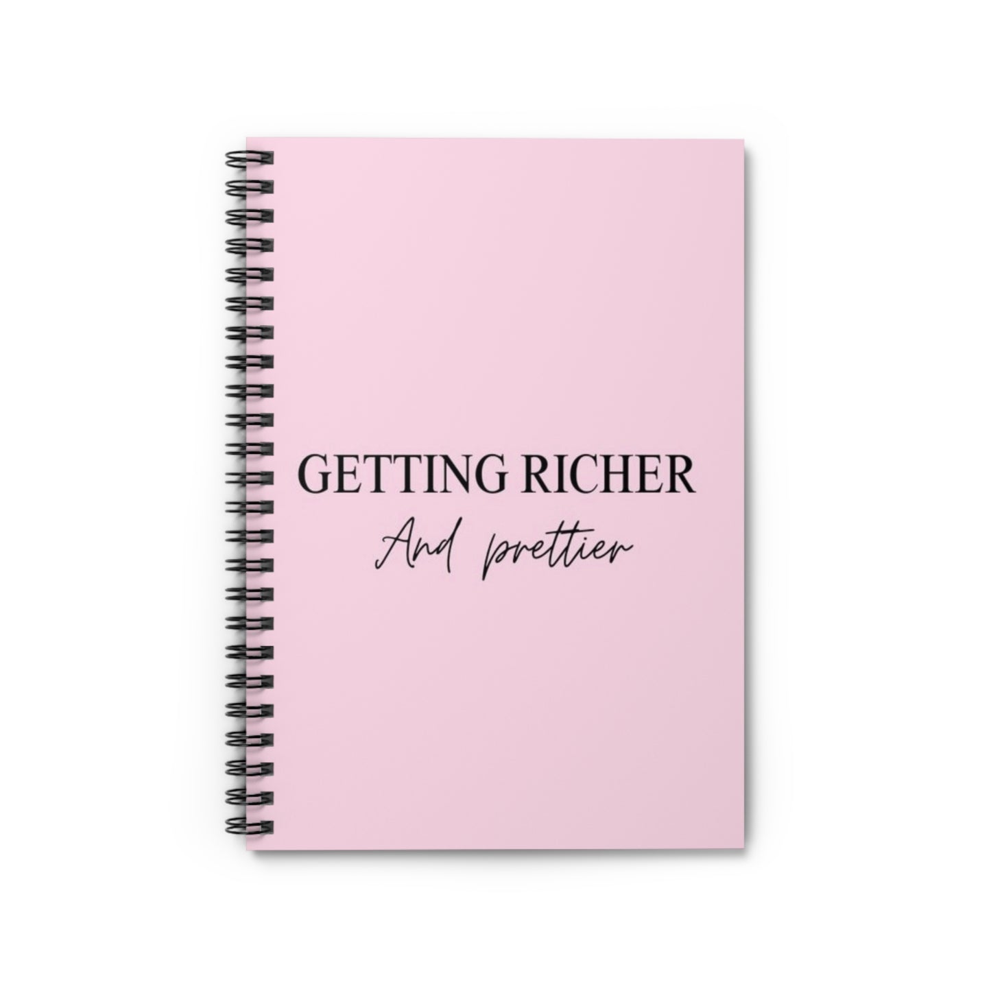 Getting Richer & Prettier Spiral Notebook + Journal