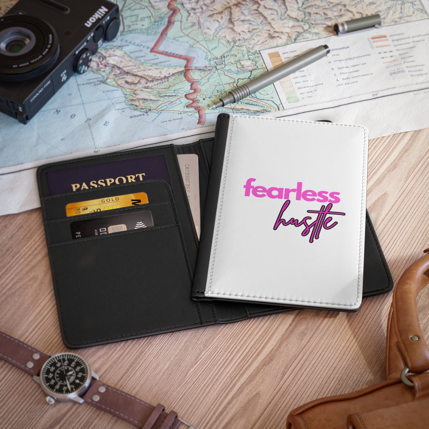 Fearless Hustle Passport Cover