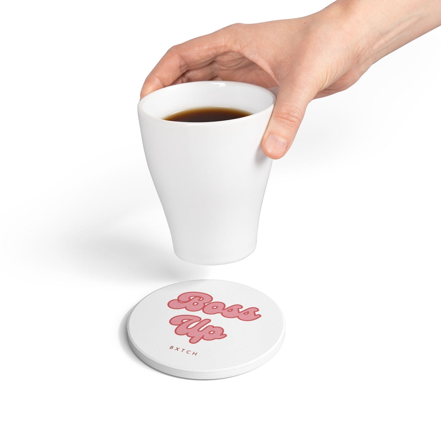 Boss Up Ceramic Coaster