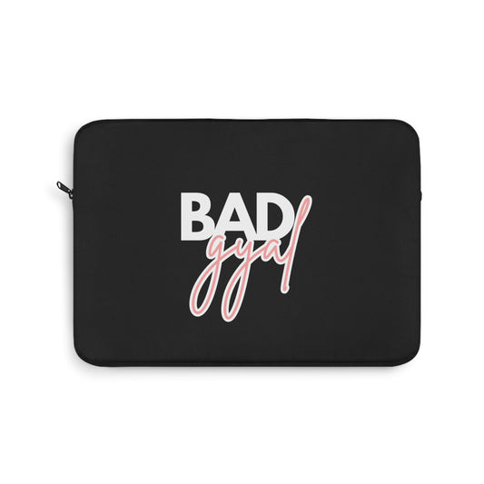 Black Bad Gyal Laptop + iPad Sleeve