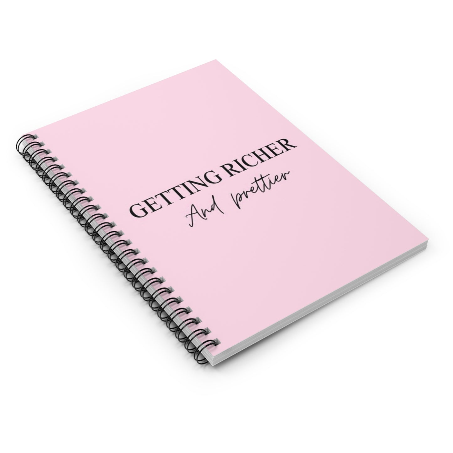 Getting Richer & Prettier Spiral Notebook + Journal