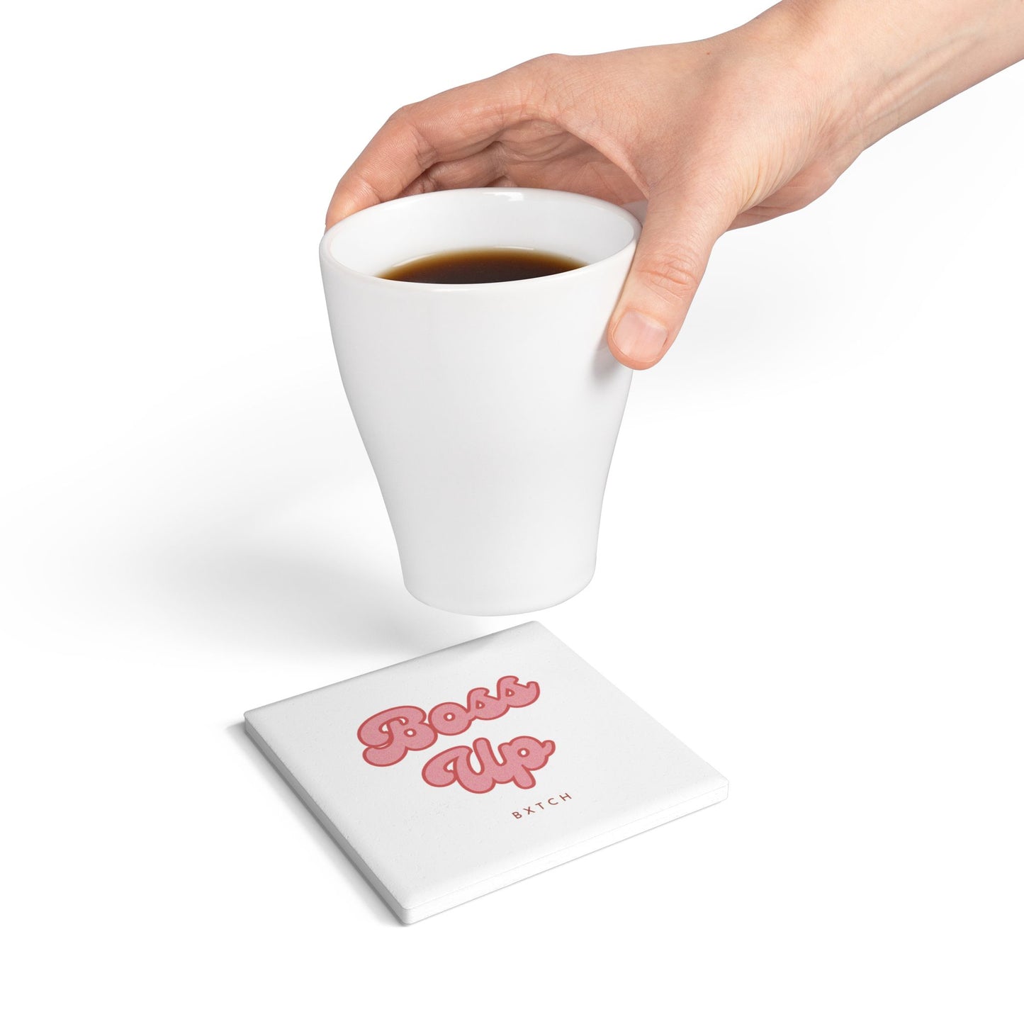 Boss Up Ceramic Coaster