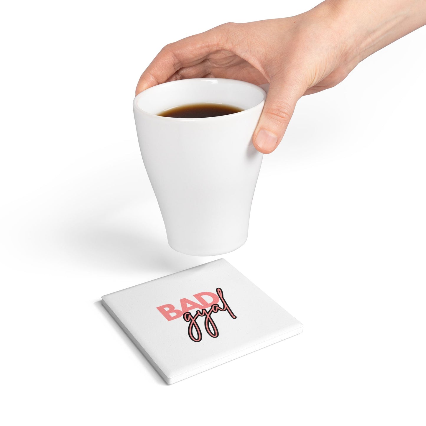 Boss Up Ceramic Coaster