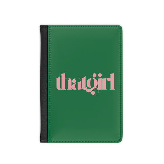 Green That Girl Passport Cover
