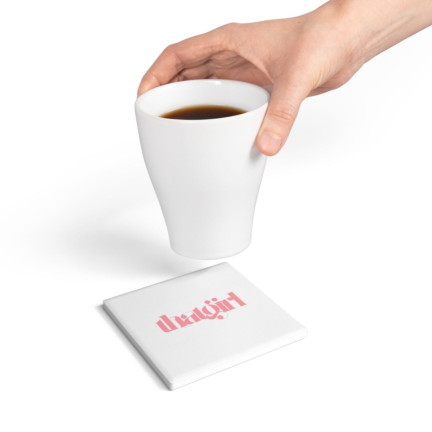 That Girl Ceramic Coaster