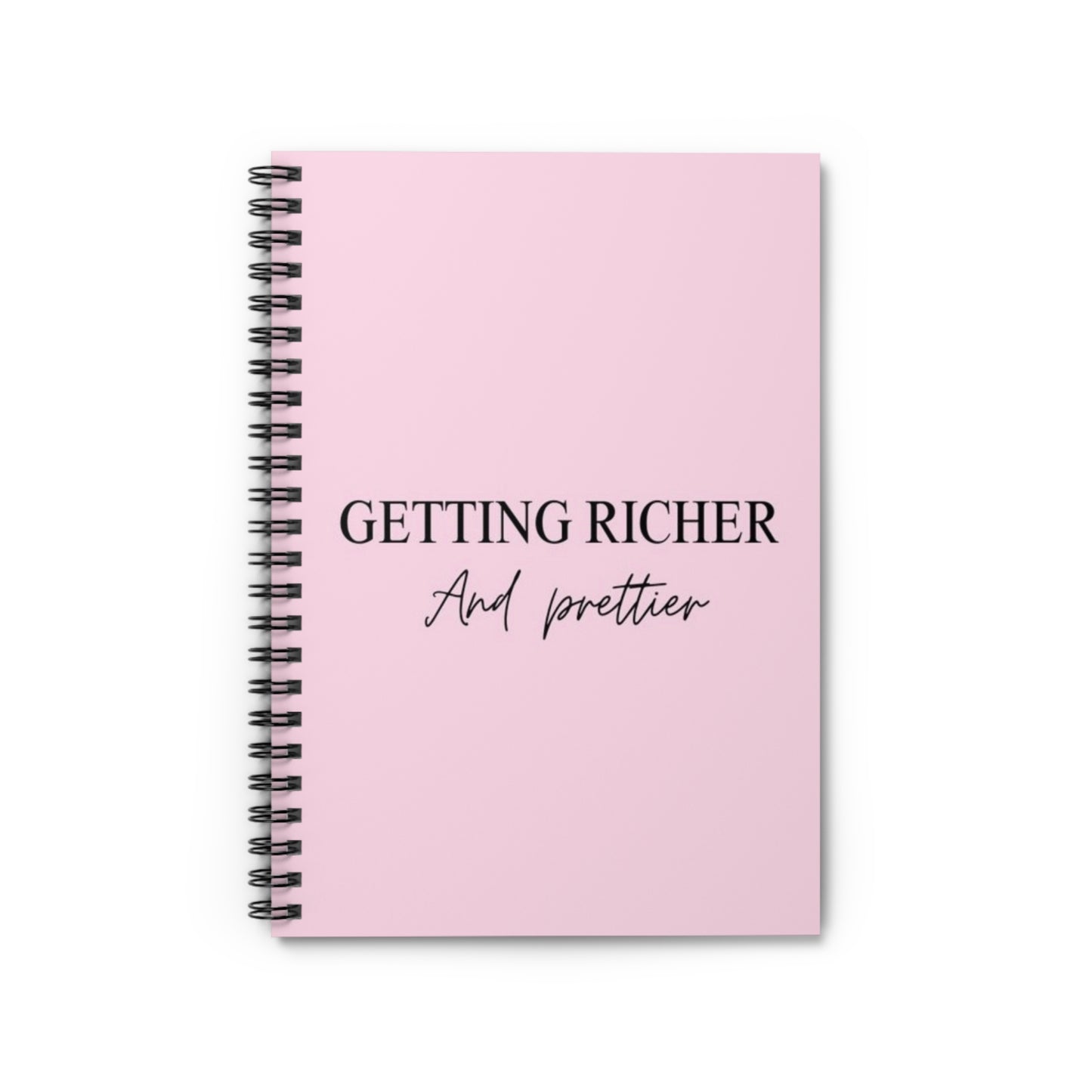 Getting Richer & Prettier Spiral Notebook + Journal