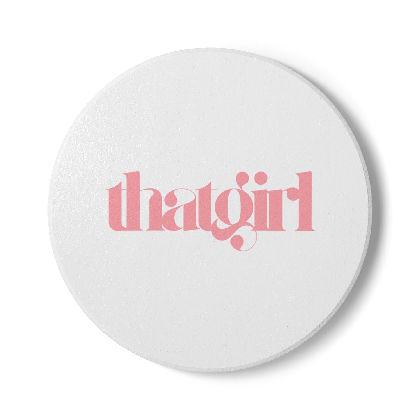 That Girl Ceramic Coaster