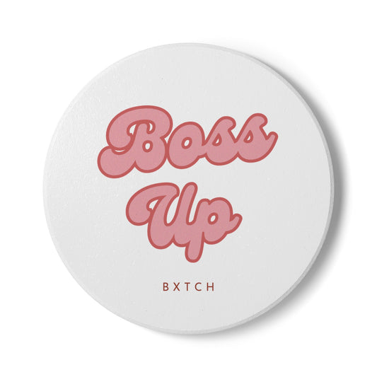 Boss Up Ceramic Coaster